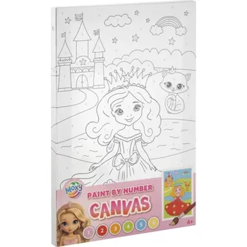 Malování na plátno podle čísel - Princezna; 30x20 cm