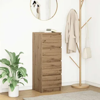 Příborník do zásuvky Příborník betonově šedý 37,5x35x99 cm kompozitní dřevo