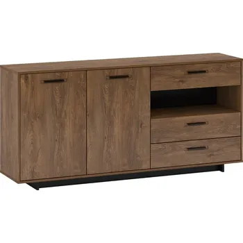 Obývací pokoj Komoda, dub bolzano / černá, DELIS G