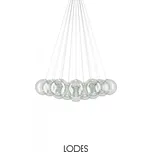 Lodes Designové závěsné LED svítidlo RANDOM CLOUD, 19x ø28cm, š. 140 cm, CRI90 Barva: Transparentní, Teplota světla: 2700K - teplá bílá