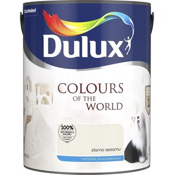 barva na zeď Dulux 5l matná latexová barva Barva se sezamovými semínky