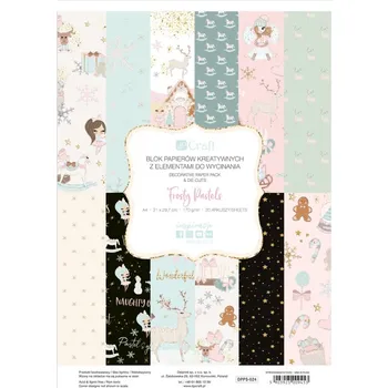 DP Craft Blok kreativních papírů - mrazivé pastely, 20 listů