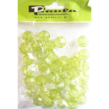 Korálek Plastové korálky Ø14 mm (Praskané broušené)