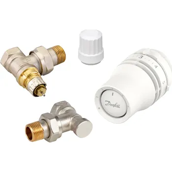 Hlavice pro radiátor DANFOSS 015G5333 set rohový pro radiátory s bočním připojením