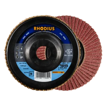Brusný kotouč RHODIUS Lamelový brusný kotouč LSA P1 125 x 22,23 P40 PROline