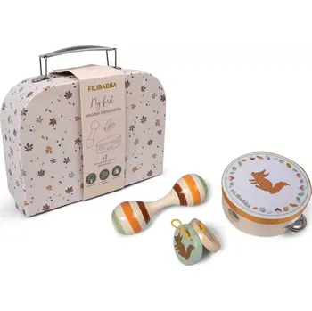 Hudební nástroj pro děti FILIBABBA sada hudebních nástrojů v kufříku