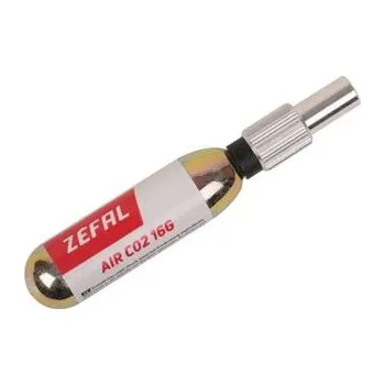 pumpička adaptér Zefal CO2 stříbrný