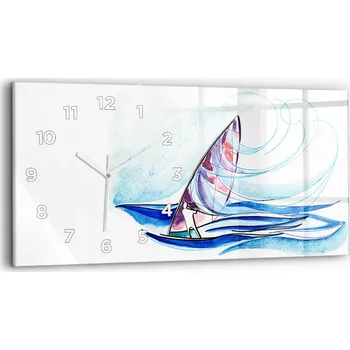 Hodiny Nástěnné hodiny Wallfluent fialové 60 cm