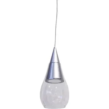 Sikrea Závěsné svítidlo SOSPESI Ø10 cm, 1xGU10 Barva skla: Transparentní, Barva montury: Matná bílá, Typ montury: Zápustná