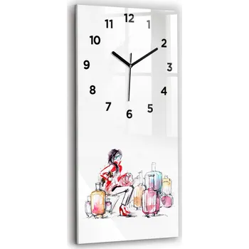 Hodiny Nástěnné hodiny Wallfluent červené 30 cm