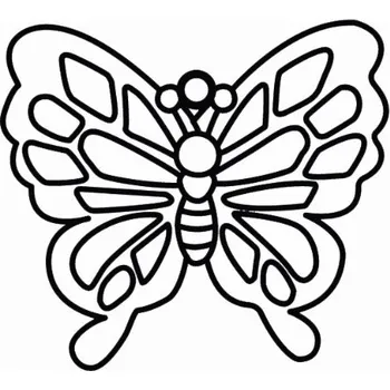 Sklíčko závěsné se zlatou konturou cca 8 cm, motýl