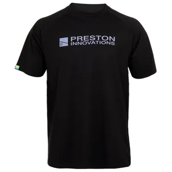 Rybářské oblečení Preston Innovations Tričko Lightweight Black Raglan T-Shirt - XL