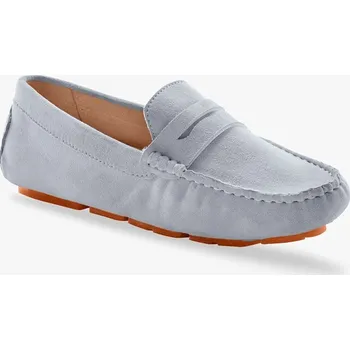 Dámské mokasíny Kožené mokasíny modrá 41