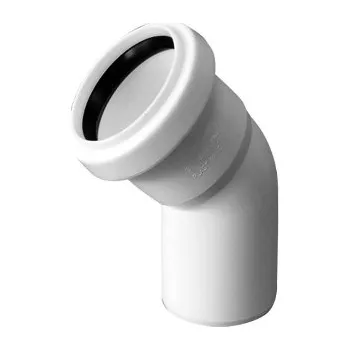 Kanalizační potrubí Plast brno HTB koleno bílé 40/45° CK44100