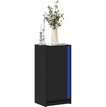 Příborník do zásuvky Příborník s LED bílý 42,5 x 34 x 85 cm kompozitní dřevo