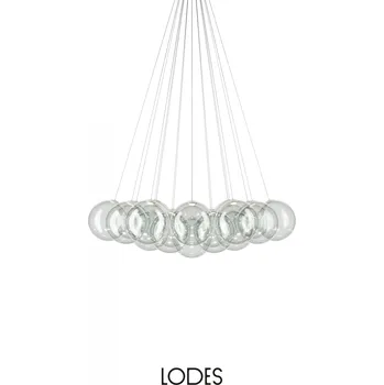 Lodes Designové závěsné LED svítidlo RANDOM CLOUD, 19x ø28cm, š. 140 cm, CRI90 Barva: Transparentní, Teplota světla: 3000K - teplá bílá