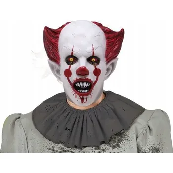 Karnevalová maska Maska na obličej Guirca GU2946 latexová klaun bílý