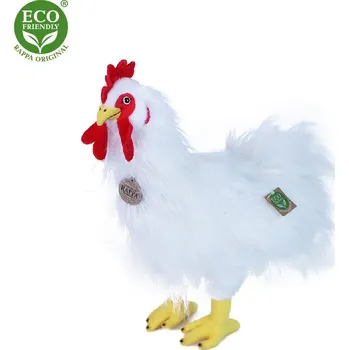 plyšák Rappa Kohout bílý stojící 33 cm