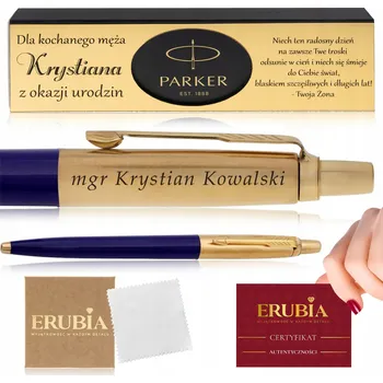 ZLATÉ PROPISKA PARKER S GRAVÍROVÁNÍM JOTTER GRANÁTOVÉ 24 K + VĚNOVÁNÍ + GRAVÍROVÁNÍ