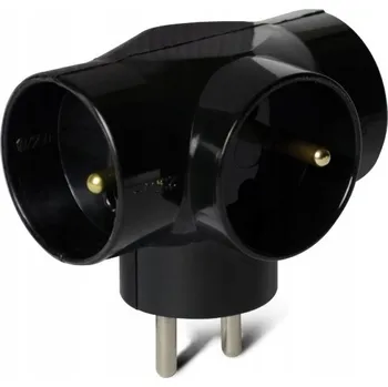 Elektrická zásuvka Rozdvojka Rozbočka s uzemněním