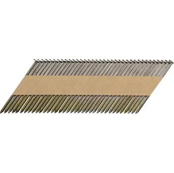 Průmyslová sponka Hřebíky Mighty Seven M7 FN34H-2,8-63 - 63x2.8mm, ocel, hladké, v pásu s úhlem 34° spojené papírem (FN34H-2-8-63)