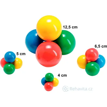 Dětský míč Univerzální pružný míček Gymnic - 6,5 cm Barva: Zelená