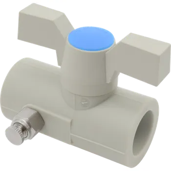 Vodovodní potrubí FV-PLAST PPR kohout kulový 50 plastový s výpustným ventilem AA272050000