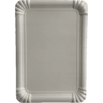 Jednorázové nádobí Papírový tácek bílý, 130x200mm