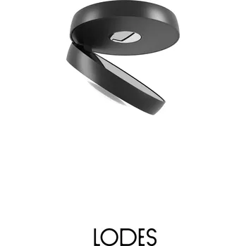 Lodes LED stropní svítidlo Nautilus, Ø 13,4 cm, 2x12W Barva: Matná černá, Teplota světla: 2700K - teplá bílá