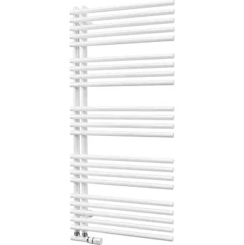 Radiátor Isan Calypso koupelnový radiator 1246/500, 522 W, středové připojení, DCAP12460500 Barva ISAN: Stříbro - metalíza S05 (64)