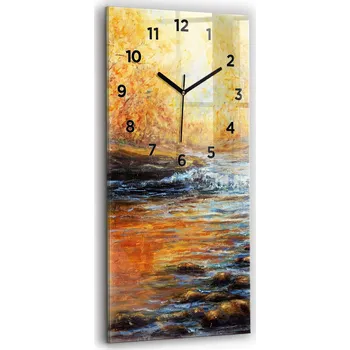 Hodiny Nástěnné hodiny Wallfluent žluté 30 cm