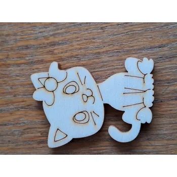 Překližka Kočka s mašlí