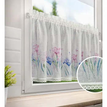 Dekorační krátká vitrážová záclona do kuchyně ESTER 150x60 cm MyBestHome
