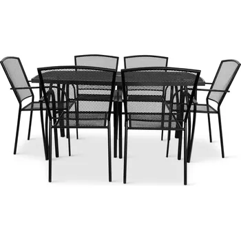 Zahradní sestava Noela Zahradní kovová sestava Lana + 6x kovová židle Lana steel ZWMC-19