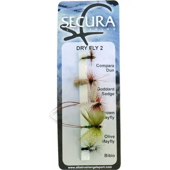 Umělá nástraha Secura Flyfishing Mušky Dry Flies 2 5 ks