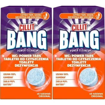 Čisticí prostředek Cillit Bang WC Dezinfekce Tablety do čištění toalety 2 x 6 kusů
