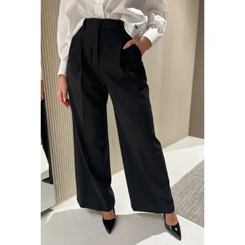 Dámské kalhoty MaxMara Dámské kalhoty Max Mara BAIOCCO 2515131131650 černé Velikost: 36