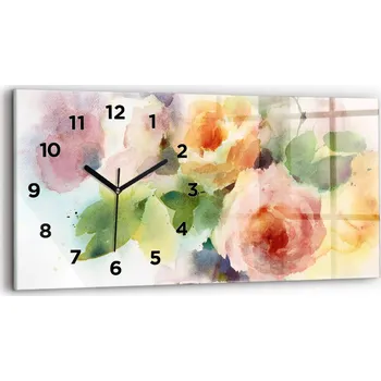 Hodiny Nástěnné hodiny Wallfluent oranžové 60 cm