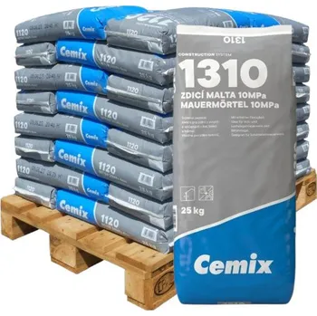 Omítka Cemix 1310 zdící malta 750kg (1 paleta)