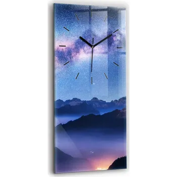 Hodiny Nástěnné hodiny Wallfluent fialové 30 cm