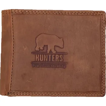 Peněženka HUNTERS svetle hnědá pánská kožená peněženka