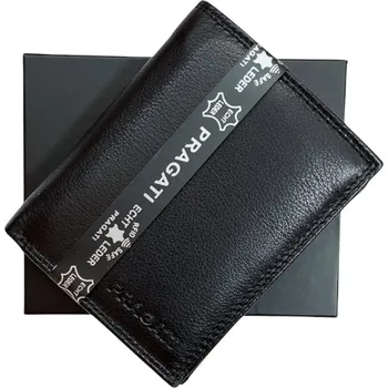 Peněženka PRAGATI Pánská kožená peněženka black ndm 306