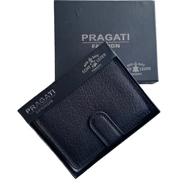 Peněženka Pragati Fashion Pánská kožená peněženka černá BS-306-L