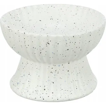 Miska pro psa Trixie Keramická miska zvýšená pro kočky bílá 13 cm / 200 Ml