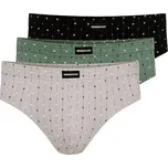 Pánské slipy Henderson 1446-K662 3 pack XXL Černá