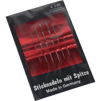 Nástroj na niť a příze Galanterie Jehly stramín ostré 6 ks na kartě