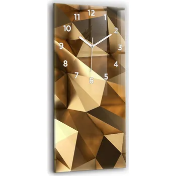 Hodiny Nástěnné hodiny Wallfluent zlaté 30 cm