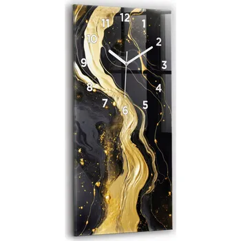 Hodiny Nástěnné hodiny Wallfluent zlaté 30 cm