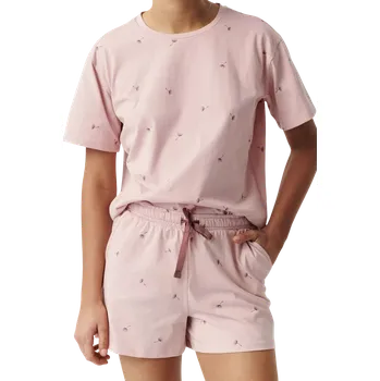 Dámské pyžamo Dámské krátké pyžamo Atlantic NLP-491 Růžové XXL Růžová