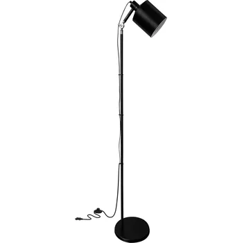 Stojací lampa Stojací lampa do obýváku Zana černá moderní kovová minimalistická 166 cm